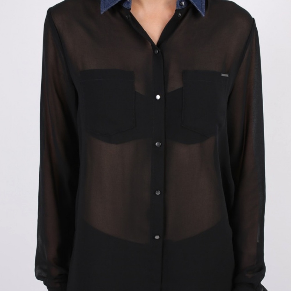 DIESEL Denim Collar Shirt XS